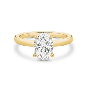 Leyla Rose by Gregory 2ct Legacy Oval Lab Diamond Engagement Ring in Yellow Gold