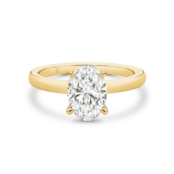 Leyla Rose by Gregory 2ct Legacy Oval Lab Diamond Engagement Ring in Yellow Gold