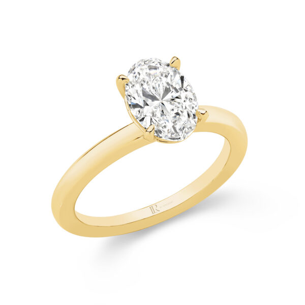 Leyla Rose by Gregory 2ct Legacy Oval Lab Diamond Engagement Ring in Yellow Gold