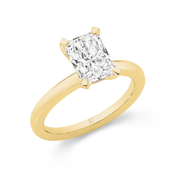 Leyla Rose by Gregory 2ct Legacy Radiant Lab Diamond Engagement Ring in Yellow Gold