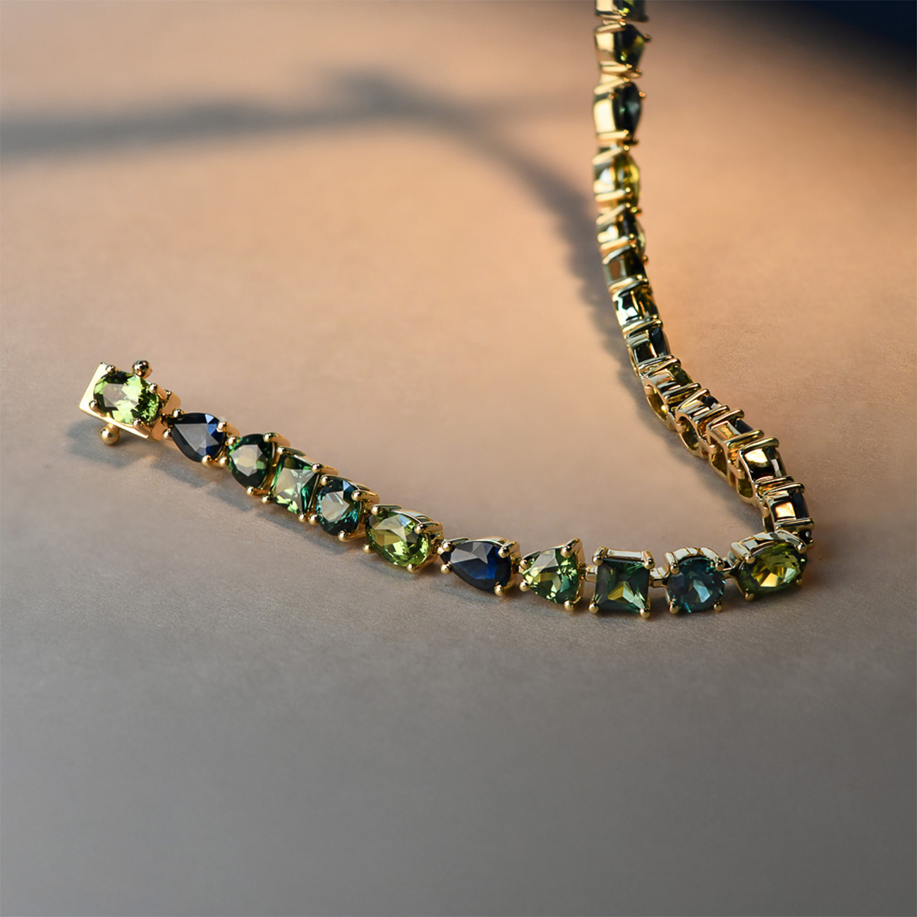 Multi-coloured Australian Sapphire Adaliya Bracelet