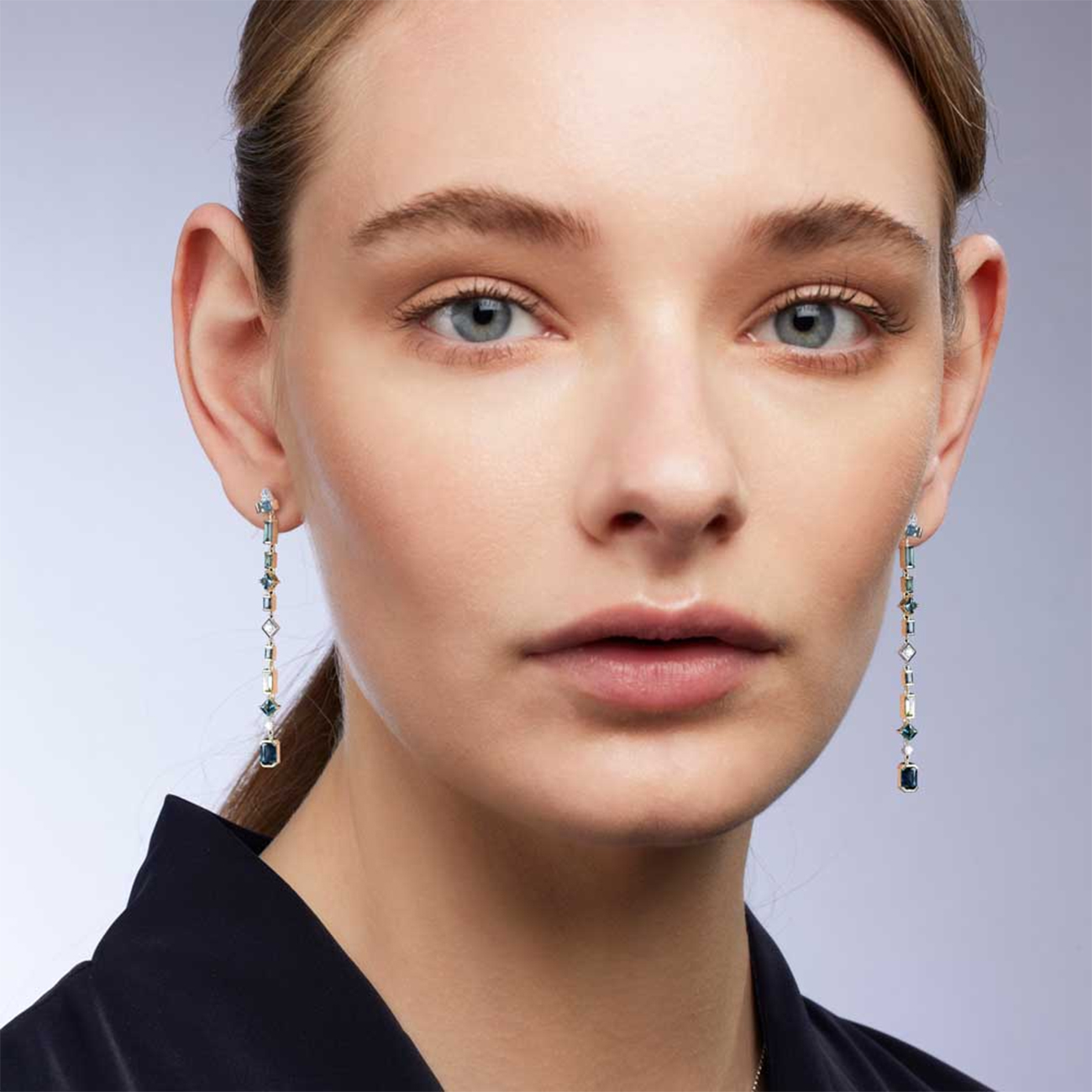 Multi-coloured Australian Sapphire Wild Gypsy Earrings