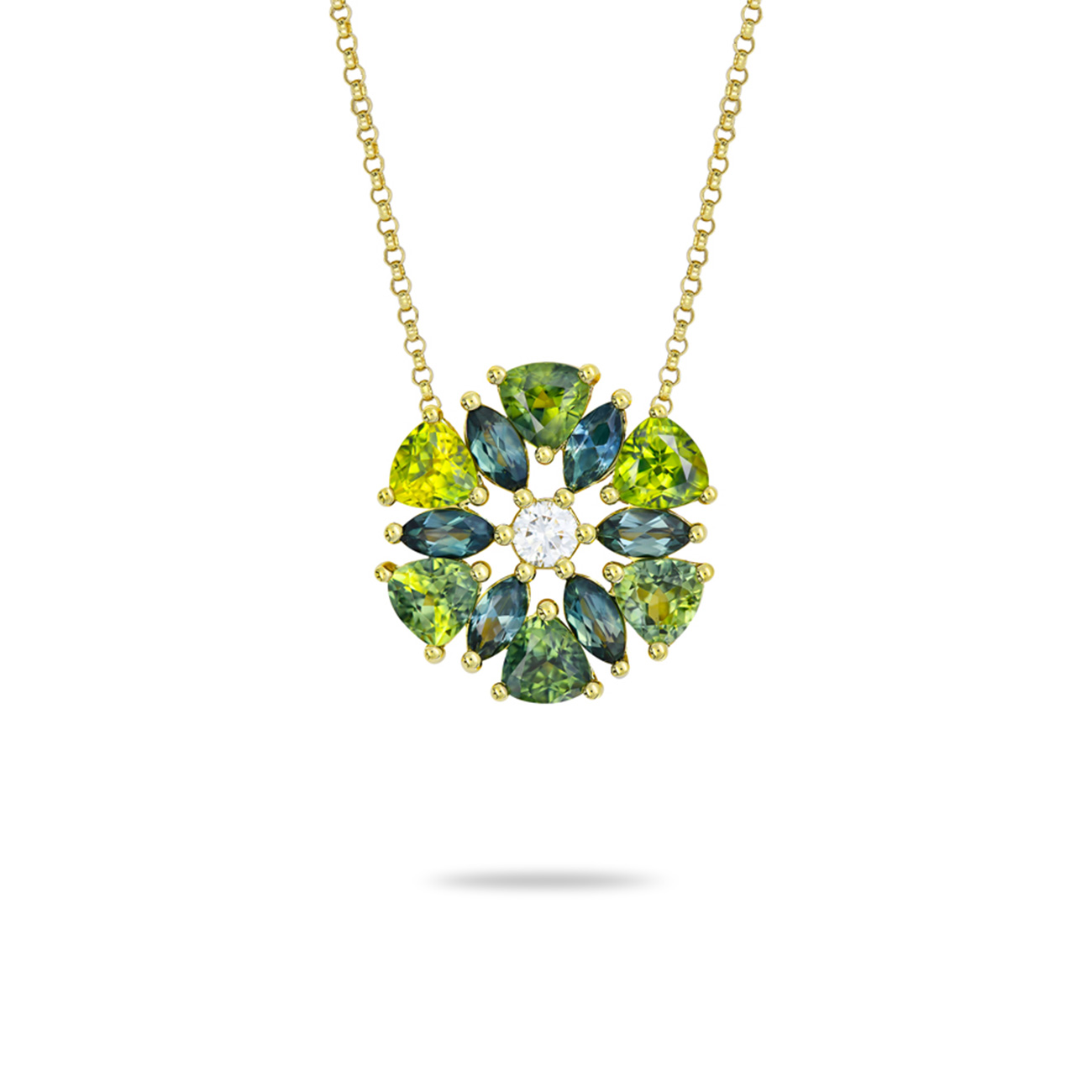 Multi-coloured Australian Sapphire Molly Necklace