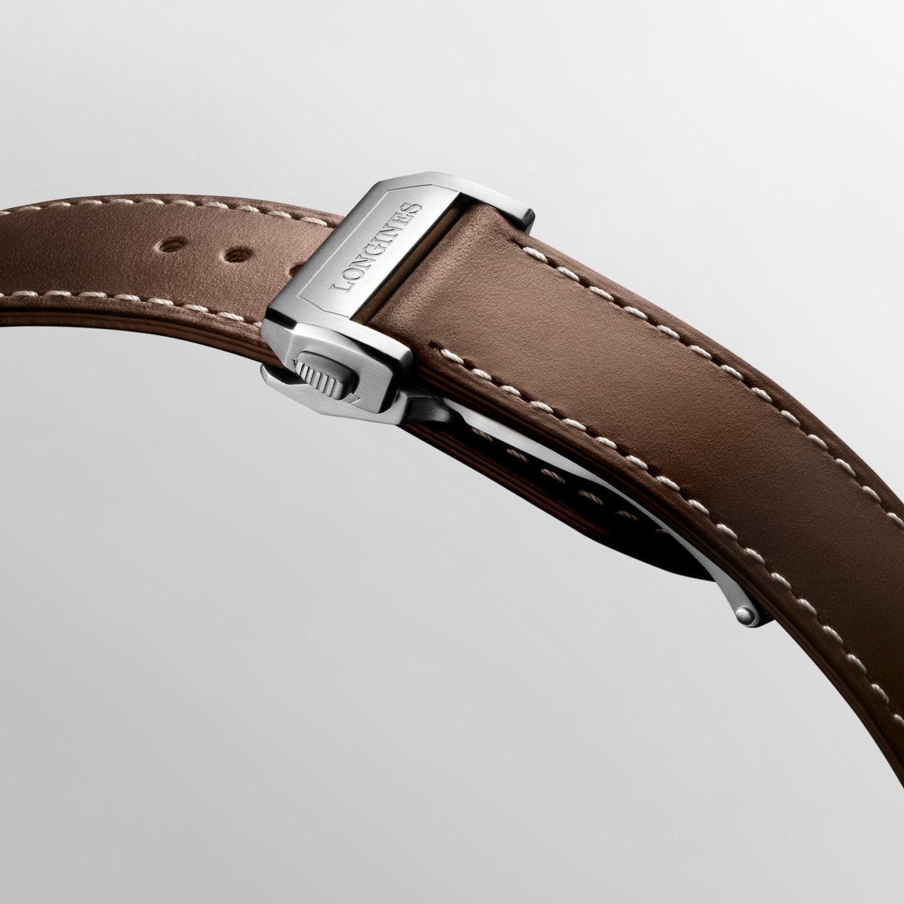 LONGINES Spirit Pilot L3.809.4.53.2 – 39mm Automatic Watch with Leather Strap LONGINES Spirit Pilot L3.809.4.53.2 automatic watch with black dial and brown leather strap