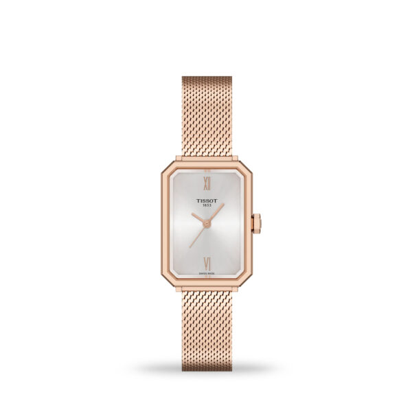 Tissot SRV 30mm women’s watch with silver dial and gold PVD case