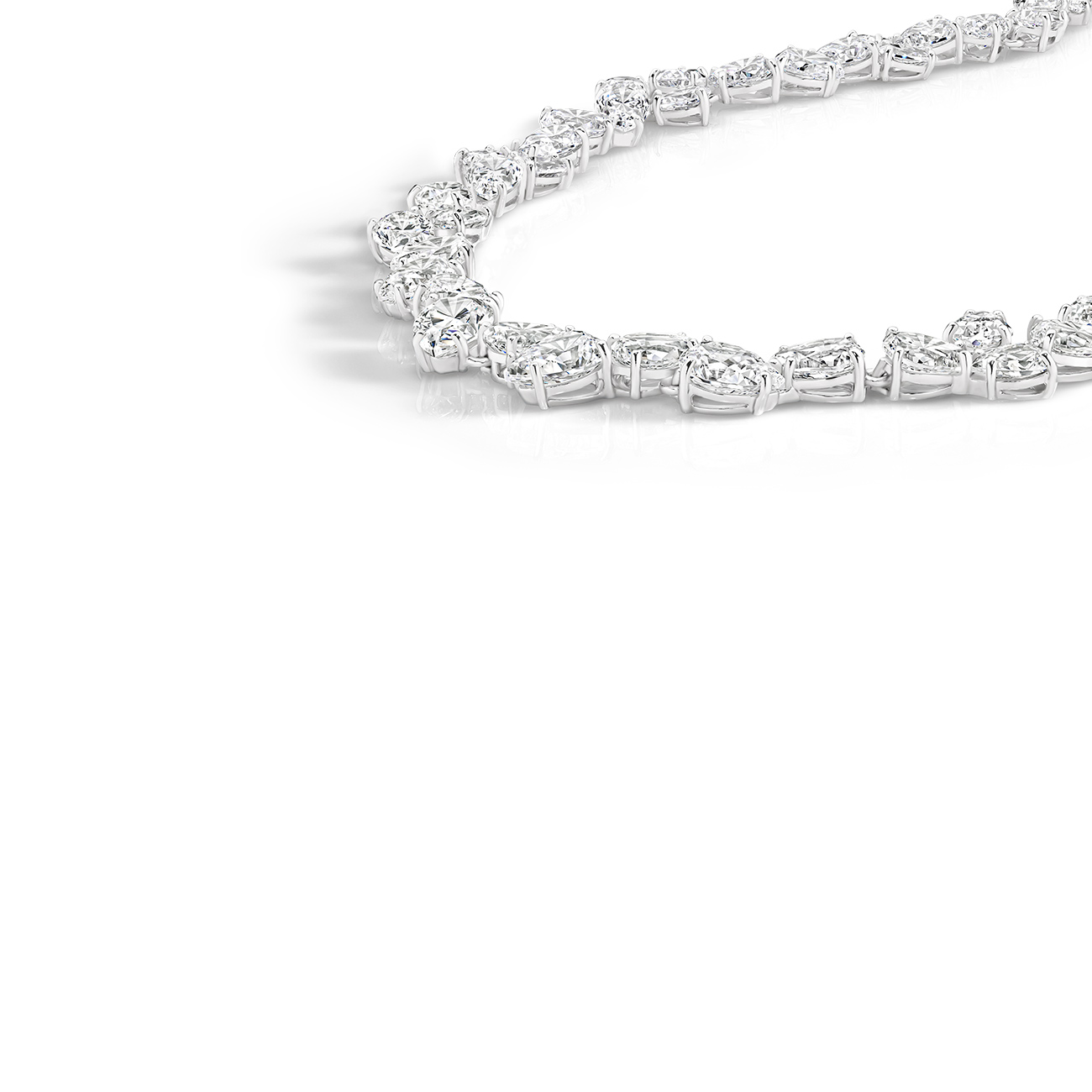 Cubic Zirconia Silver Fancy Pear Alice Collier