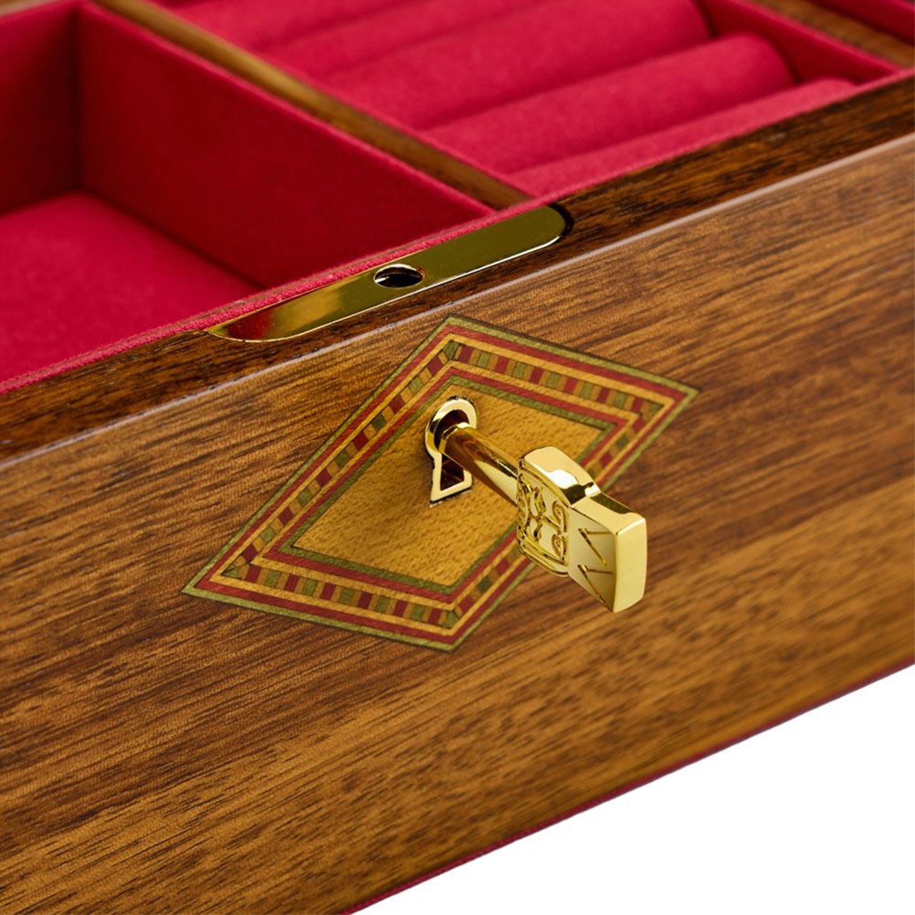 Wolf Ballet Musical Jewellery Box – Elegant Pink Keepsake Wolf Ballet Musical Jewellery Box with twirling ballerina and pink finish