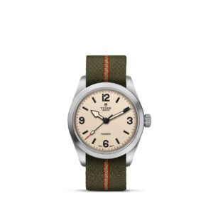 TUDOR Ranger 36mm steel case with beige domed dial on steel bracelet, reference M79930-0008