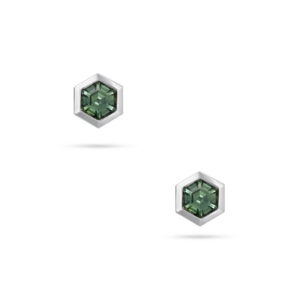 Teal Australian Sapphire Adele Hexagon Earrings