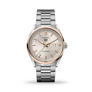 TAG Heuer Carrera Day-Date 41mm WDA2150.BA0043 with Champagne Dial and Rose Gold Bezel