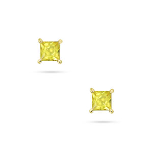 Yellow Australian Sapphire Melba Princess Earrings