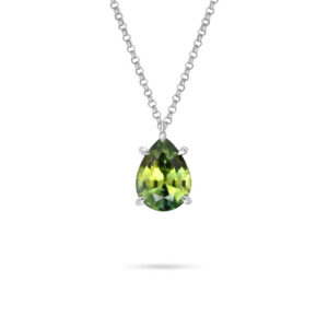 Parti Australian Sapphire Maya Pear Necklace