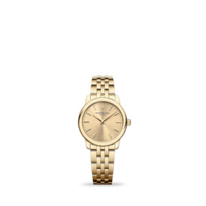 Raymond Weil Toccata 5024-P-10001 ladies 24mm gold PVD sunray dial watch - front view