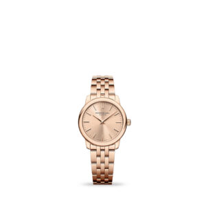 Raymond Weil Toccata 5024-P5-80001 ladies 24mm rose gold PVD sunray dial watch - front view