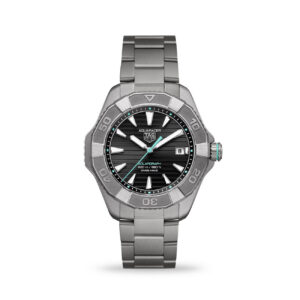 TAG Heuer Aquaracer Professional 200 Solargraph titanium watch WBP1184.BF0008 with black dial