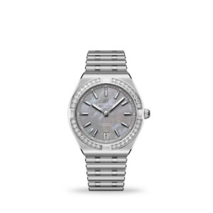 Breitling Chronomat Automatic 36 grey mother-of-pearl dial stainless steel watch with rouleaux bracelet - front view