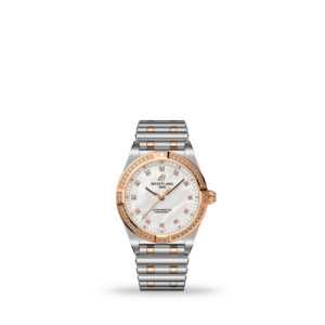 Breitling Chronomat 28 U72310531A1U1 two-tone luxury watch with mother-of-pearl dial