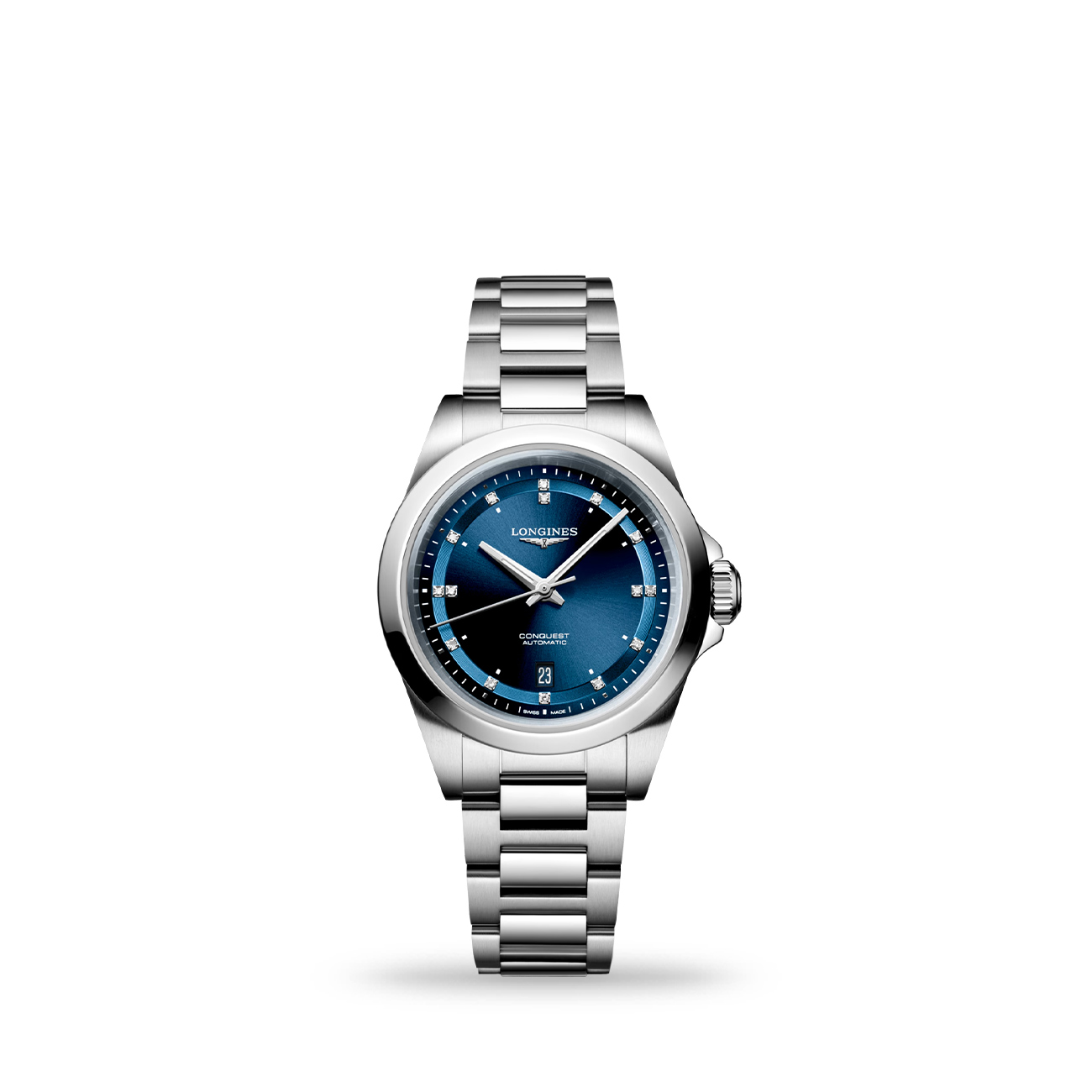 Longines Conquest L3.320.4.97.6 Blue Dial Automatic Watch Longines Conquest L3.320.4.97.6 automatic women’s stainless steel watch with blue dial