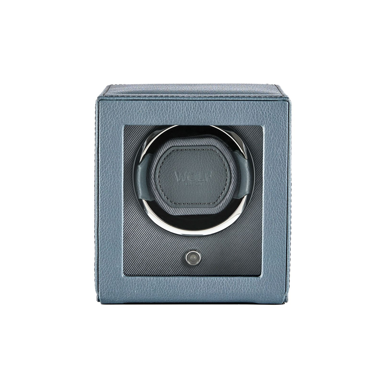 Wolf Cub Winder with Cover Future Grey Wolf Cub Winder with Cover Future Grey automatic watch winder in vegan leather