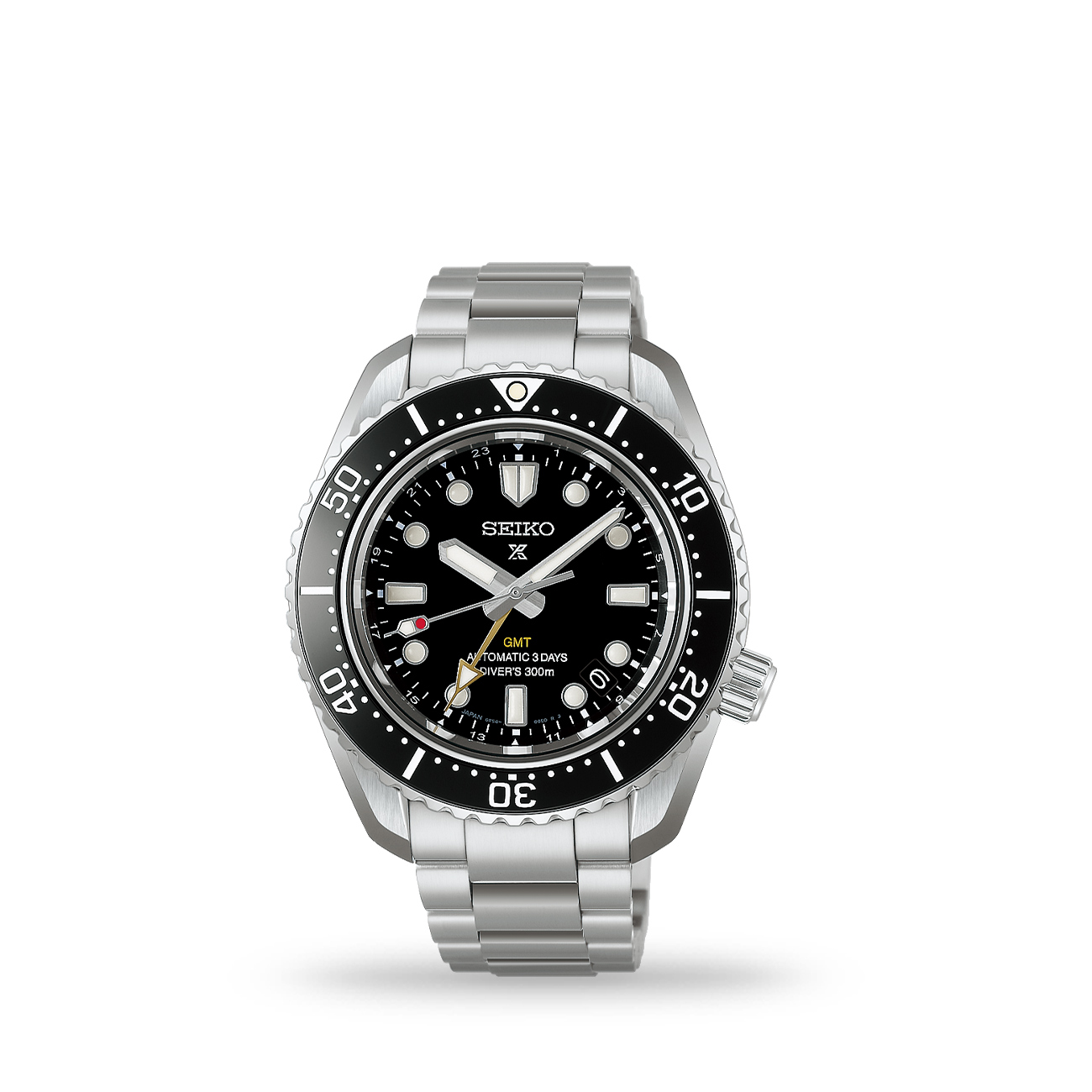 Seiko Prospex HBC002J1 GMT Diver Seiko Prospex HBC002J1 1968 Heritage GMT Diver automatic black dial watch