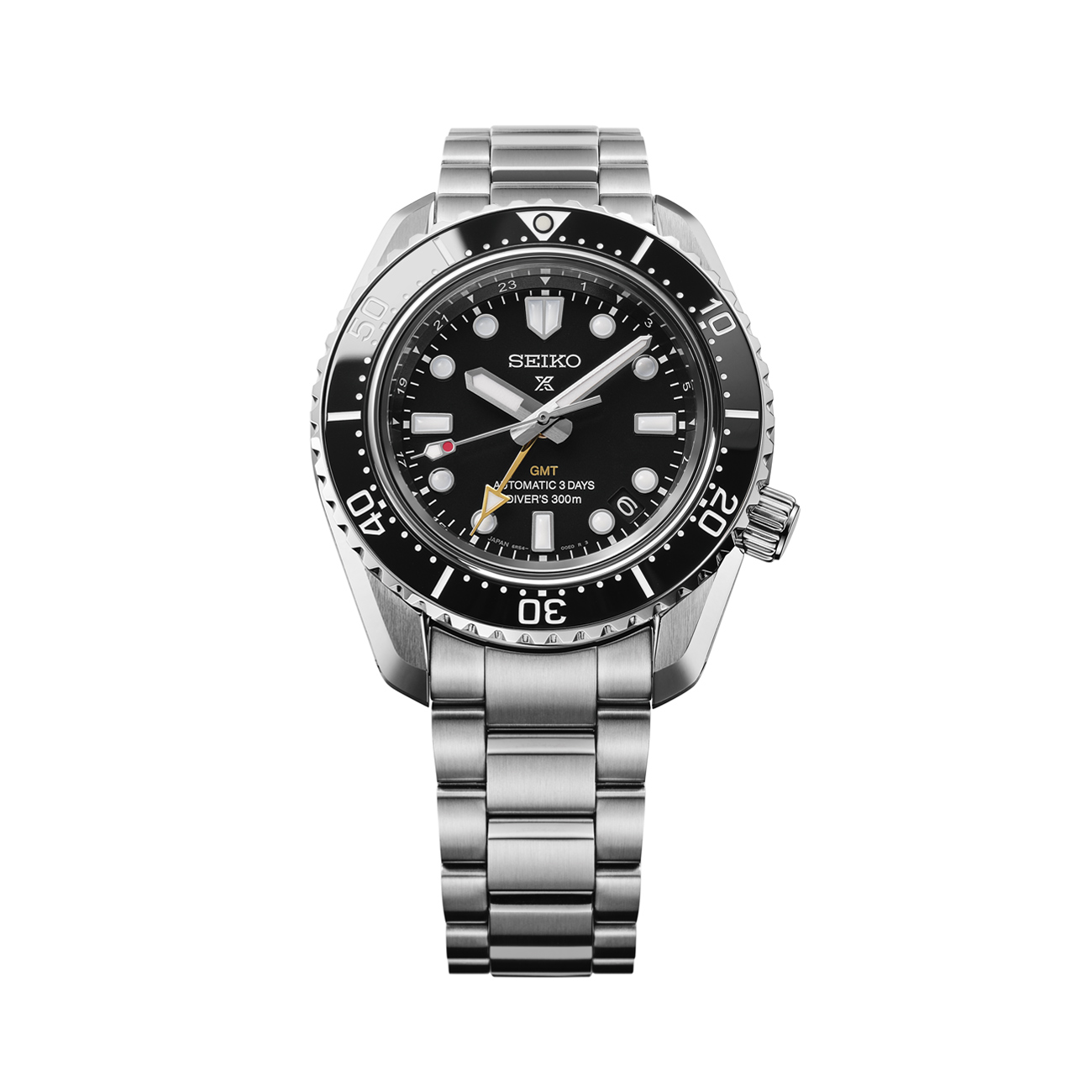Seiko Prospex HBC002J1 GMT Diver Seiko Prospex HBC002J1 1968 Heritage GMT Diver automatic black dial watch