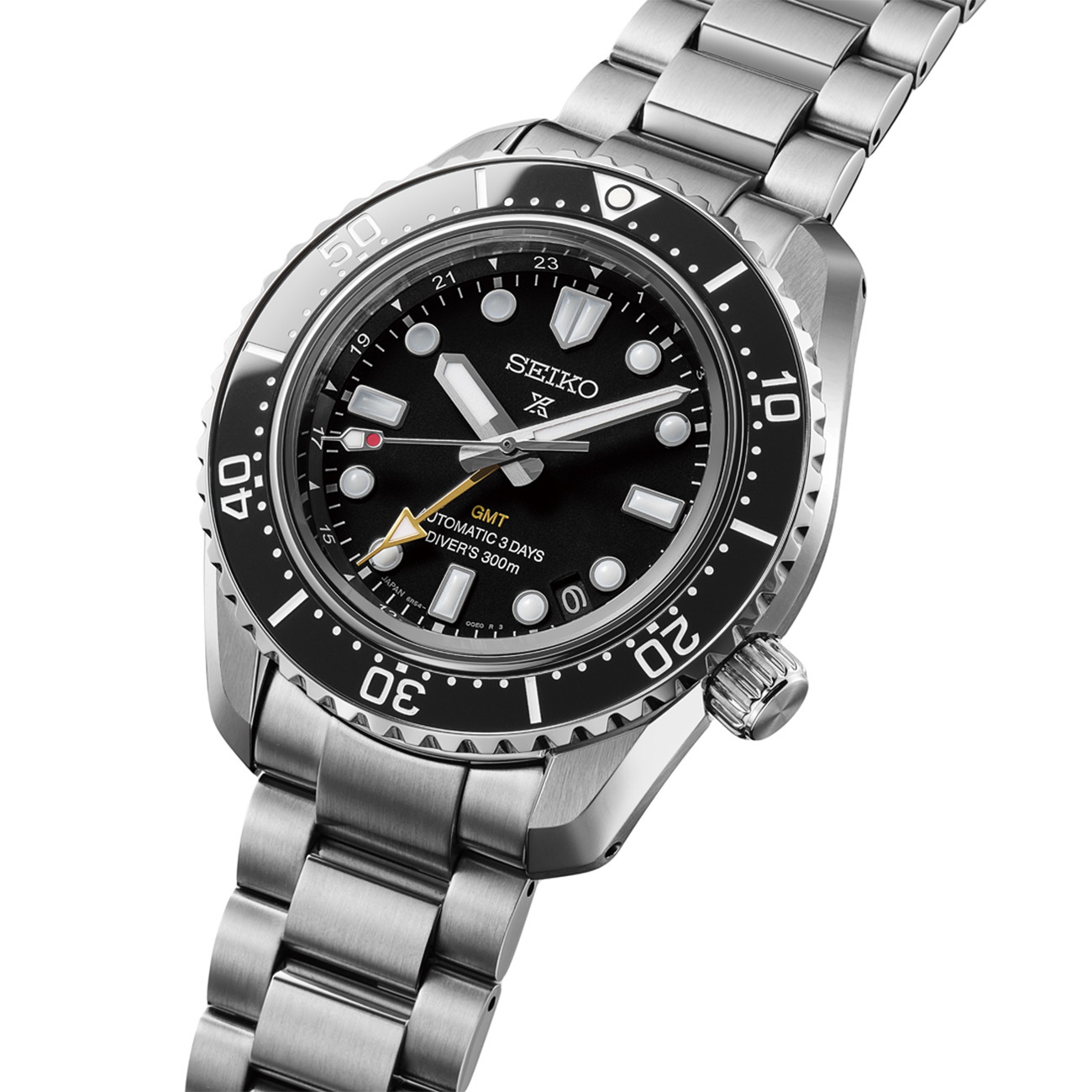 Seiko Prospex HBC002J1 GMT Diver Seiko Prospex HBC002J1 1968 Heritage GMT Diver automatic black dial watch