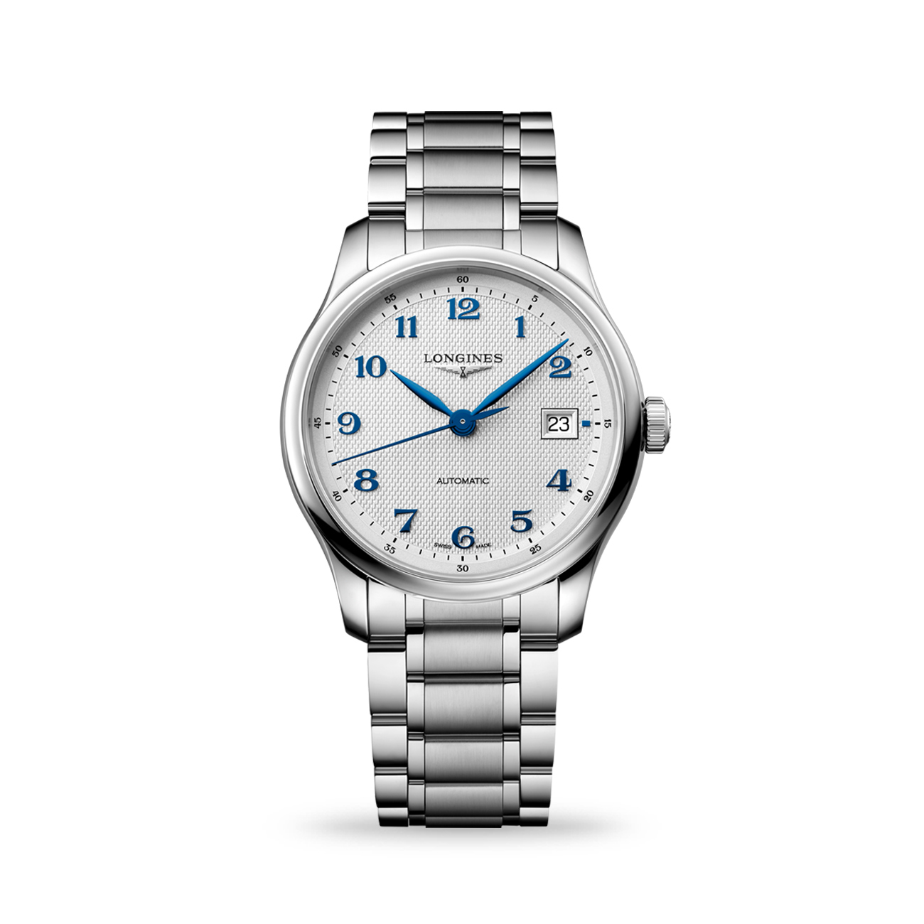 Longines Master Collection 39mm Silver Automatic Watch Longines Master Collection L2.949.4.73.6 automatic watch with silver barleycorn dial and stainless steel bracelet