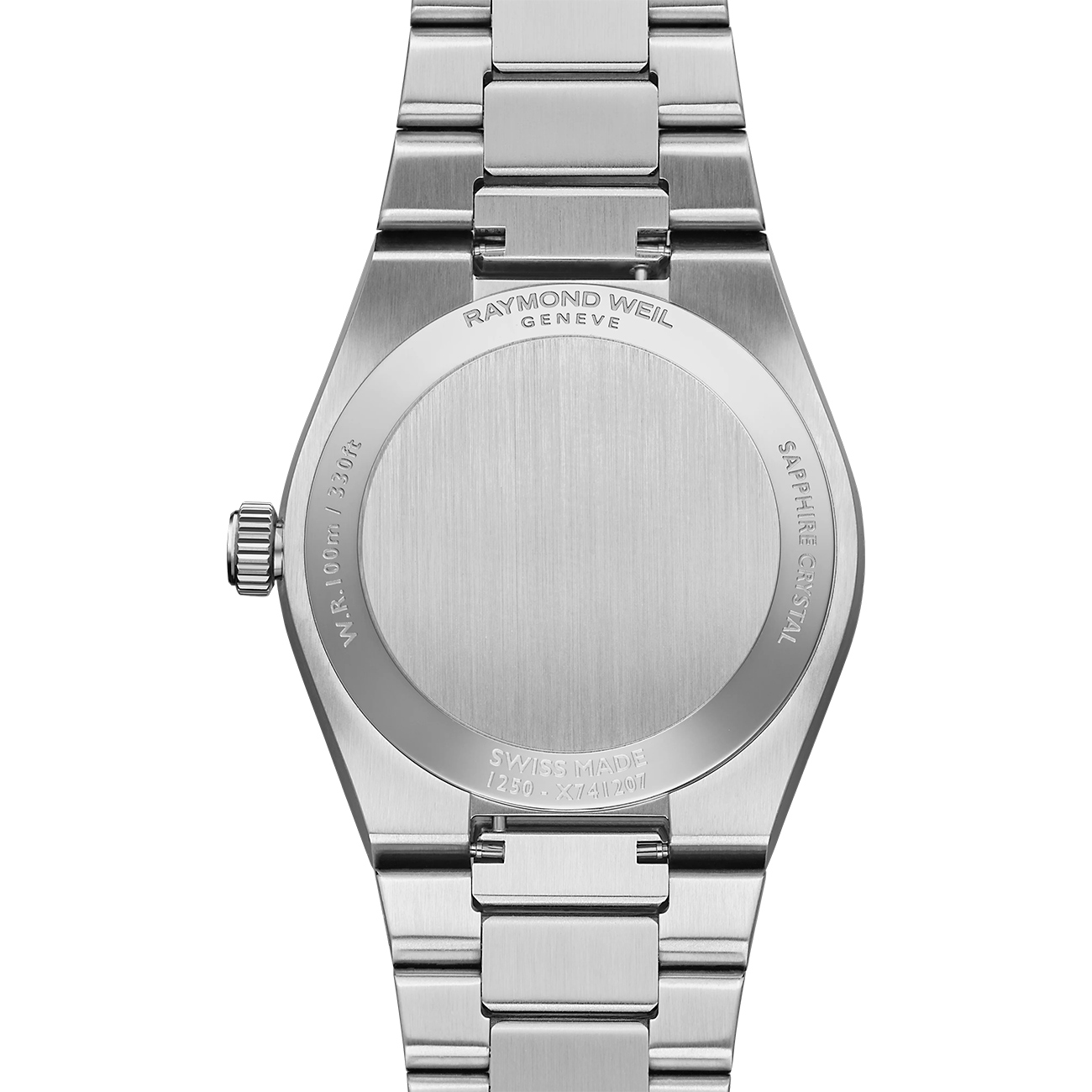 Raymond Weil A.R.T. 1250-ST-80001 Sage Green Watch 30mm Raymond Weil A.R.T. 1250-ST-80001 stainless steel quartz watch with sage green dial and integrated bracelet - back