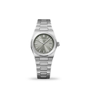 Raymond Weil A.R.T. 1250-ST-80001 stainless steel quartz watch with sage green dial and integrated bracelet