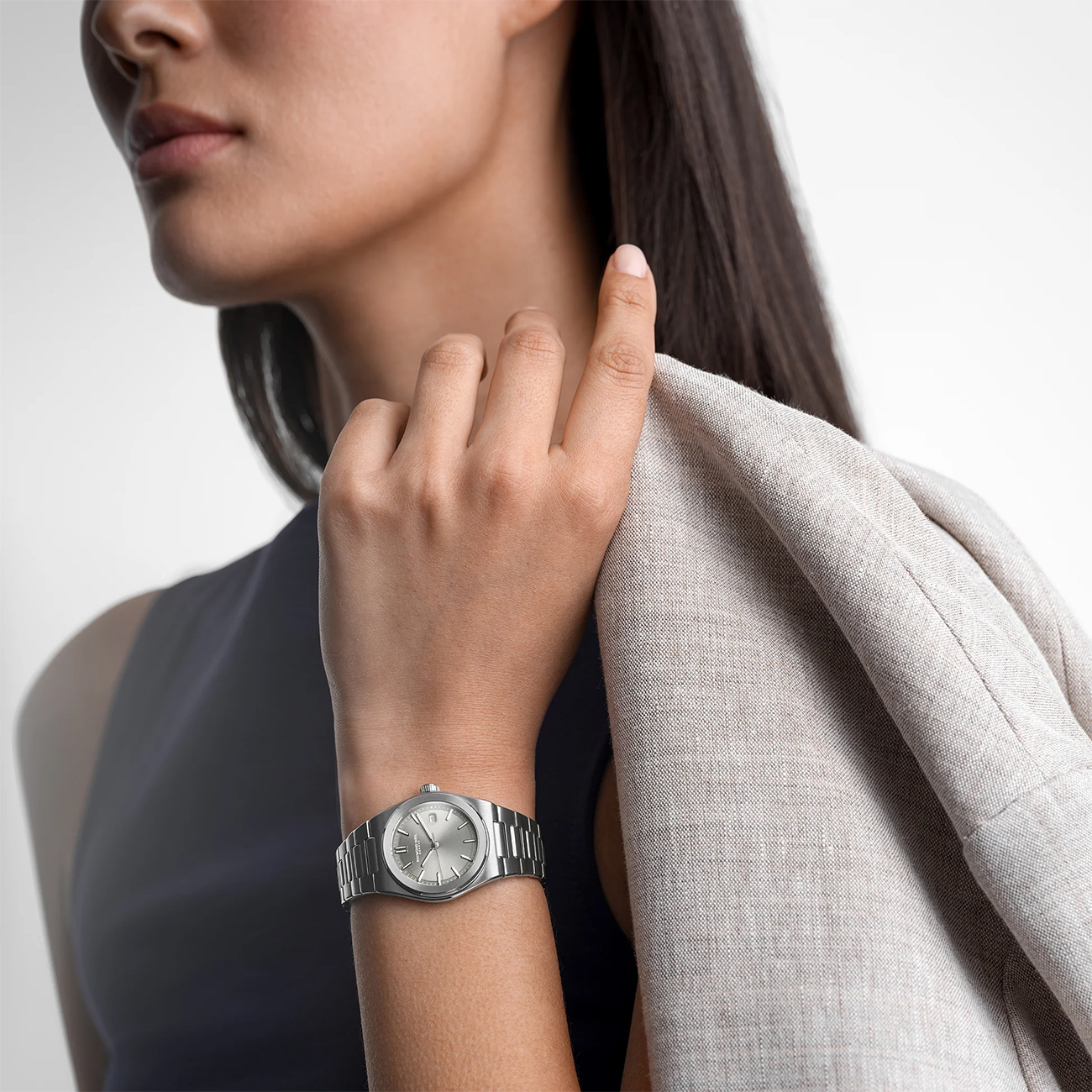 Raymond Weil A.R.T. 1250-ST-80001 Sage Green Watch 30mm Raymond Weil A.R.T. 1250-ST-80001 stainless steel quartz watch with sage green dial and integrated bracelet