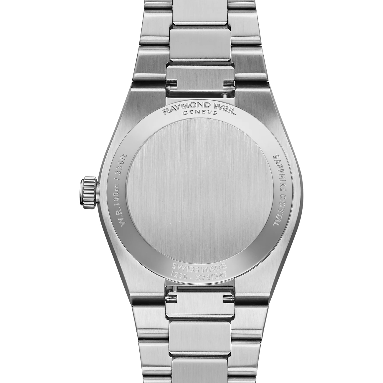 Raymond Weil A.R.T. 1250-ST-56001 Blue Dial Watch 30mm Raymond Weil A.R.T. 1250-ST-56001 stainless steel quartz watch with charcoal blue dial and integrated bracelet