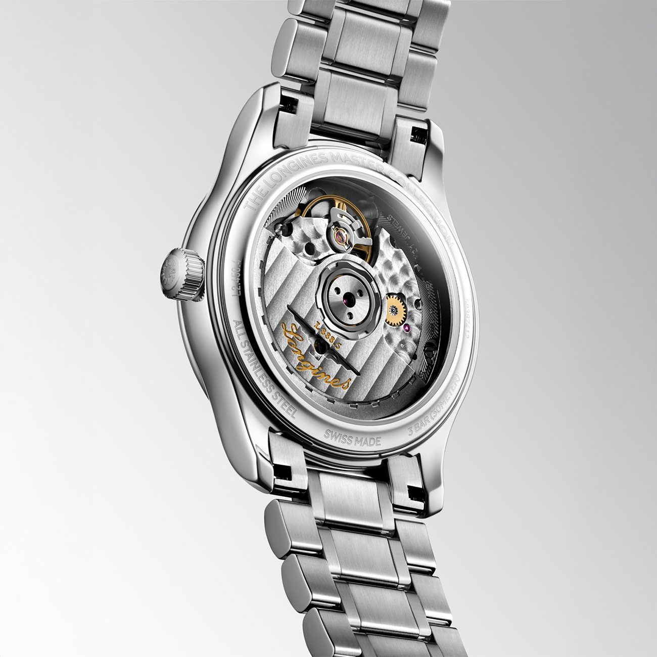 Longines Master Collection 34mm Silver Dial Automatic Watch Longines Master Collection L2.450.4.73.6 automatic watch with silver barleycorn dial and stainless steel bracelet