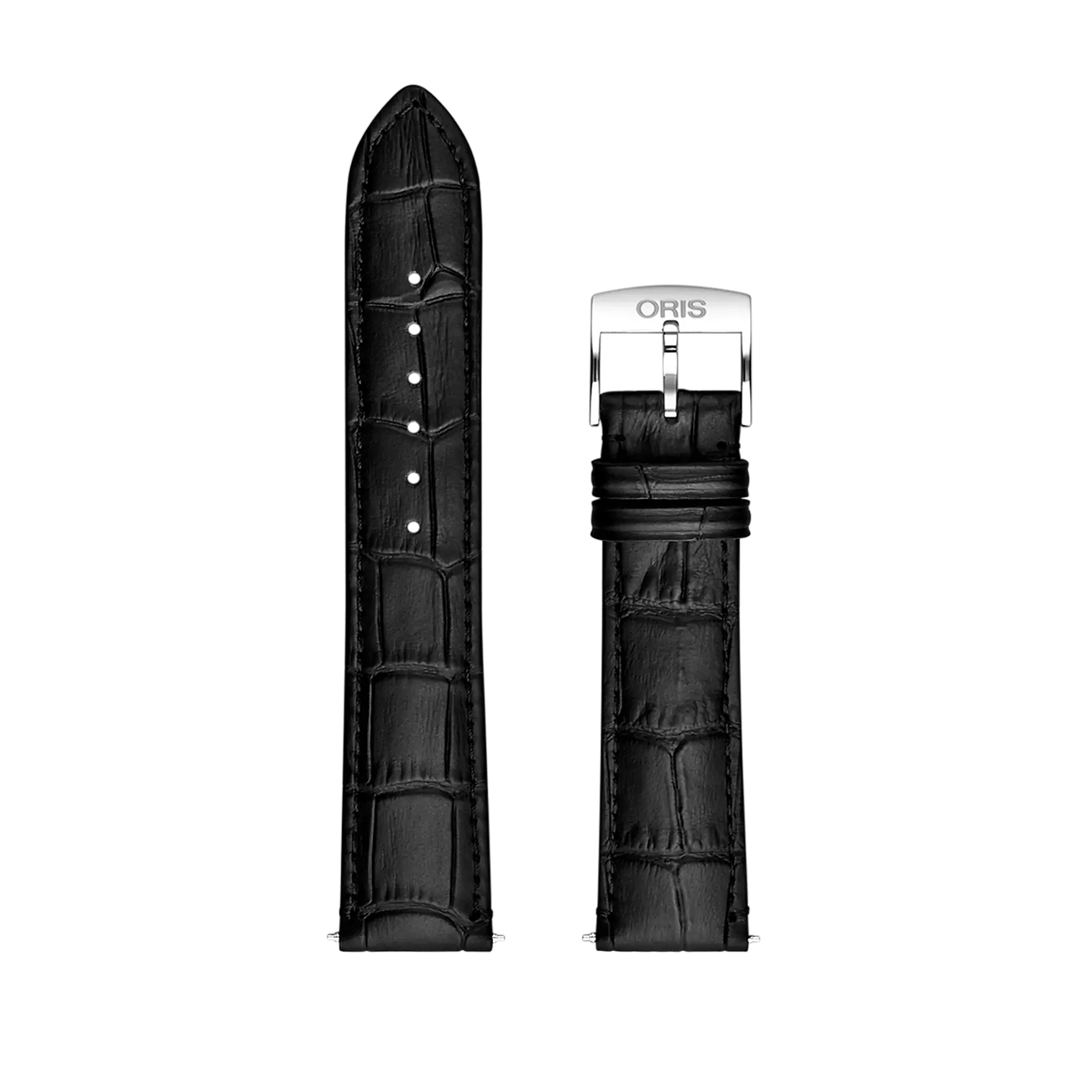 Oris Leather Strap Black 20mm – 07-5-20-11 Oris Leather Strap Black 20mm with stainless steel pin buckle 07-5-20-11