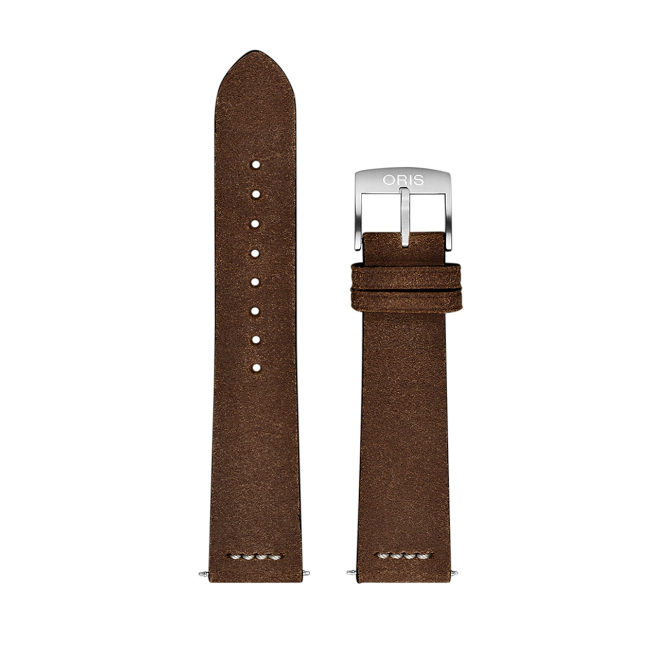 Oris Leather Strap Brown 21mm – 07-5-21-02 Oris Leather Strap Brown 21mm with stainless steel pin buckle 07-5-21-02