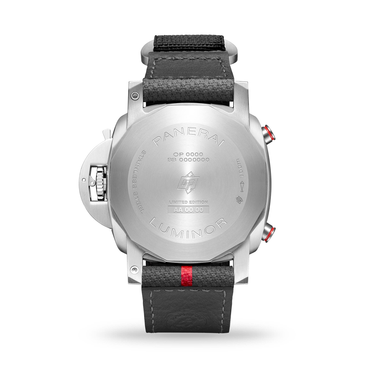 Panerai Luminor Luna Rossa Chrono PAM01768 Automatic 44mm Panerai Luminor Luna Rossa Chrono PAM01768 44mm automatic luxury watch - back view