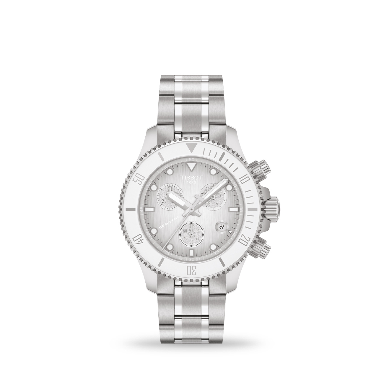 Tissot Seastar 1000 38mm T1202171101100 Chronograph Watch Tissot Seastar 1000 38mm T1202171101100 grey gradient dial Swiss quartz chronograph watch