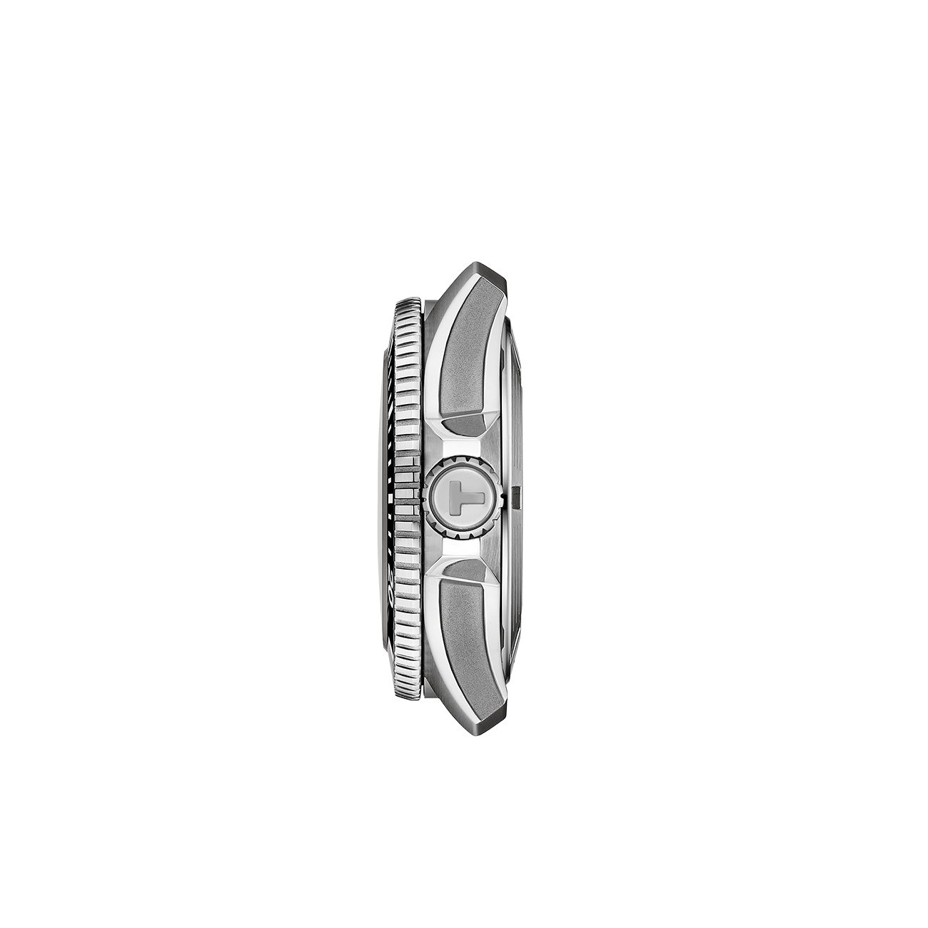 Tissot Seastar 2000 44mm T1209071105100 Automatic Watch Tissot Seastar 2000 44mm T1209071105100 grey gradient dial automatic dive watch - side