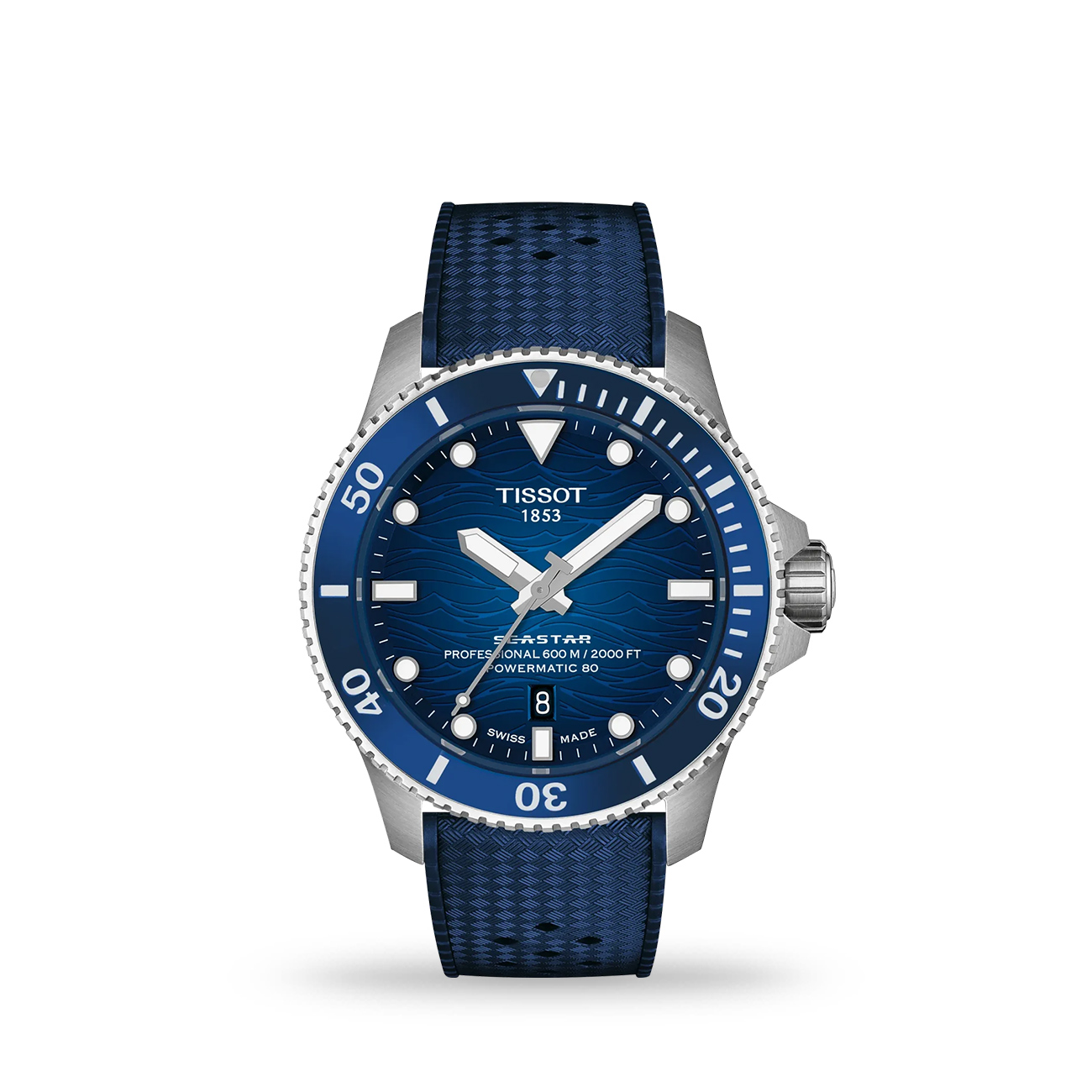 Tissot Seastar 2000 44mm T1209071704100 Automatic Dive Watch Tissot Seastar 2000 44mm T1209071704100 Swiss automatic blue dive watch with ceramic bezel