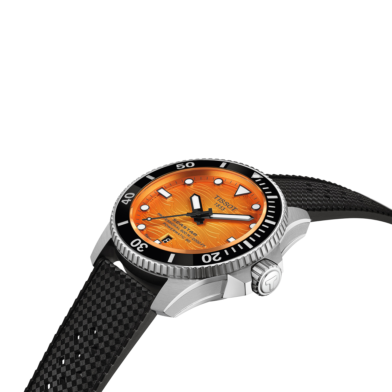 Tissot Seastar 2000 44mm T1209071728100 Automatic Dive Watch Tissot Seastar 2000 44mm T1209071728100 Swiss automatic orange dive watch with ceramic bezel