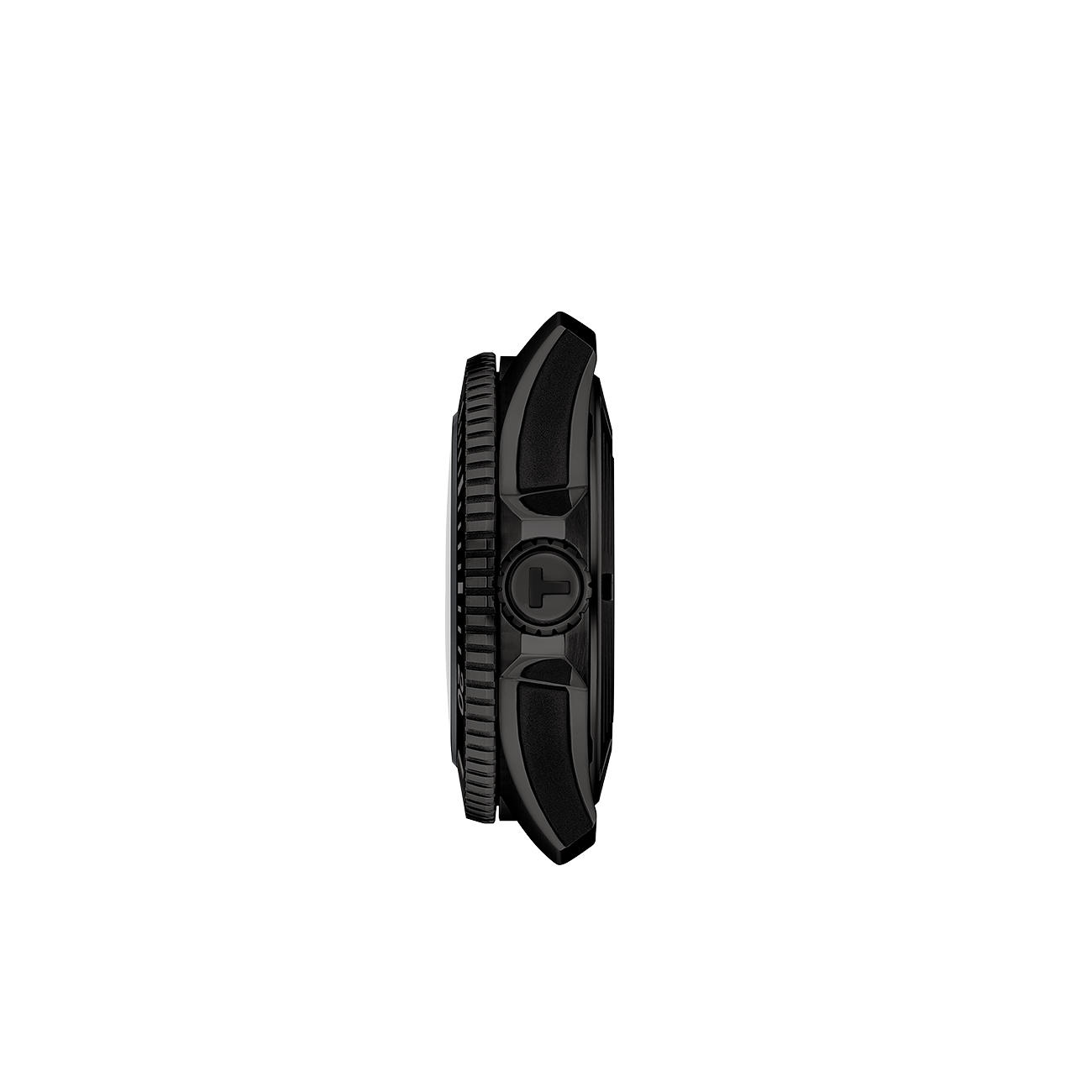 Tissot Seastar 2000 44mm T1209073705100 Black PVD Dive Watch Tissot Seastar 2000 44mm T1209073705100 Swiss automatic black PVD dive watch - side view