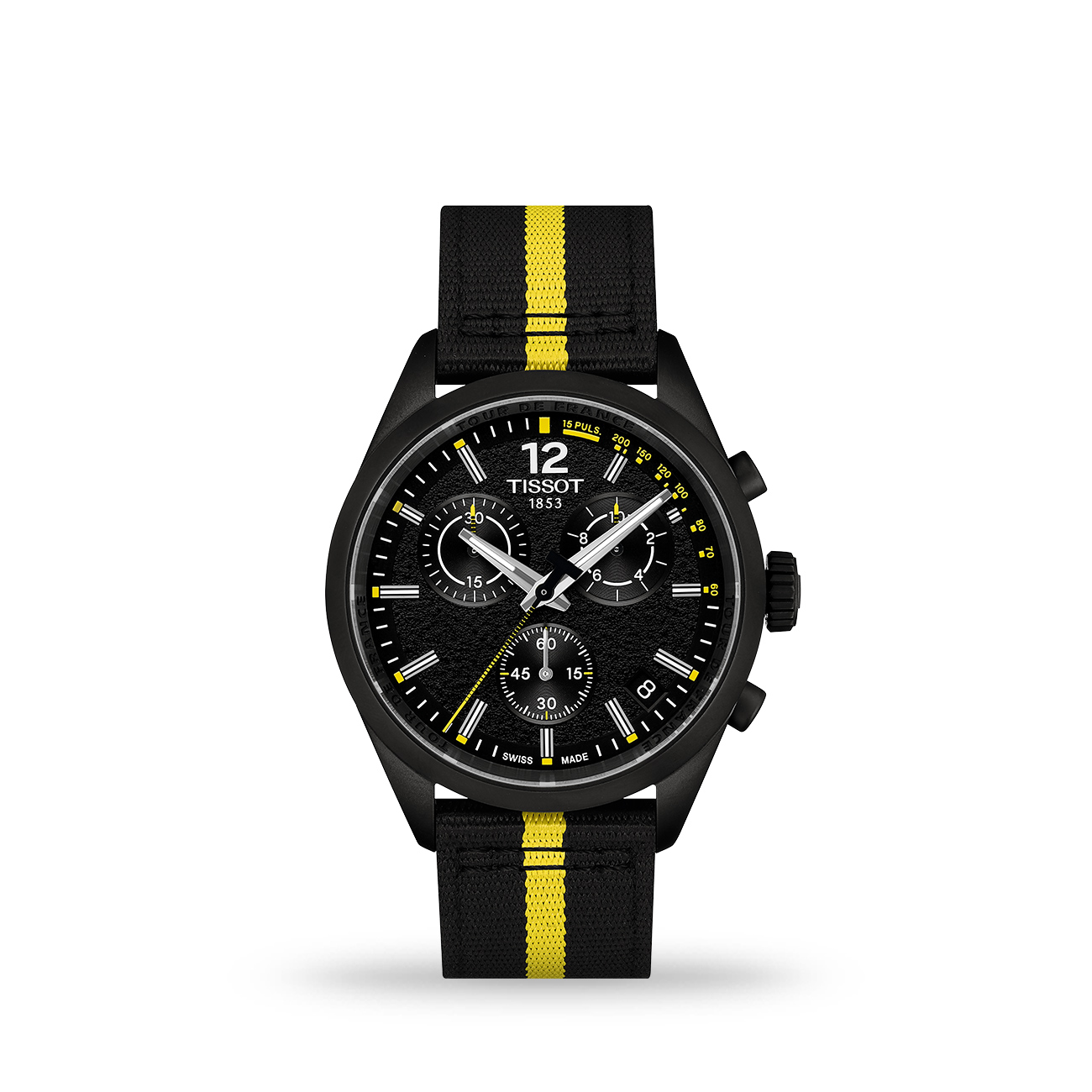 Tissot PR 100 Tour de France 2026 40mm T1504173705700 Chronograph Tissot PR 100 Tour de France 2026 40mm T1504173705700 black quartz chronograph watch