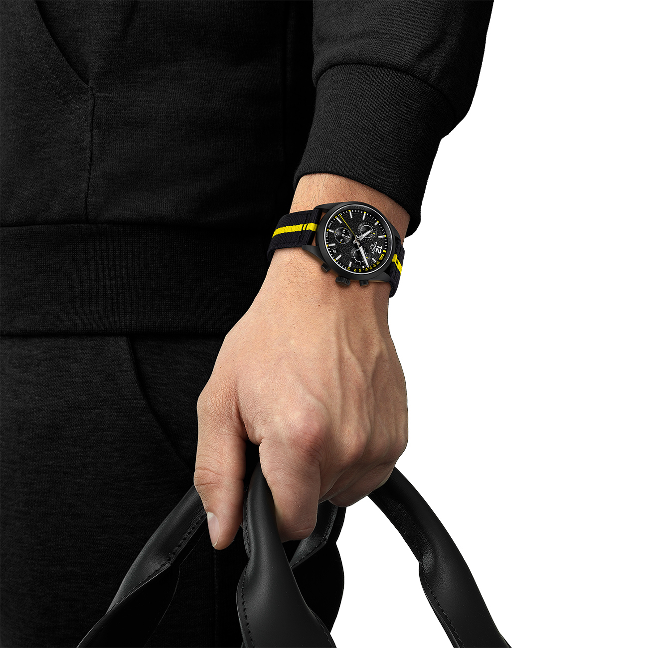 Tissot PR 100 Tour de France 2026 40mm T1504173705700 Chronograph Tissot PR 100 Tour de France 2026 40mm T1504173705700 black quartz chronograph watch