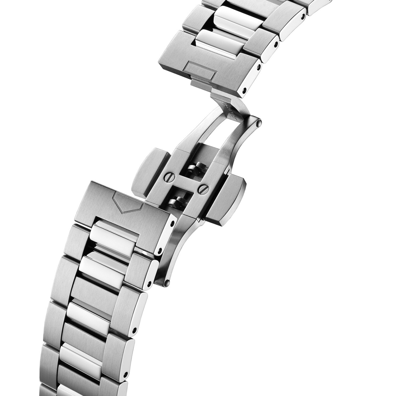 TAG Heuer Carrera Date WBN231E.BA0001 Stainless Steel Folding Clasp Bracelet TAG Heuer Carrera Date 36mm Ladies Watch WBN231E.BA0001 stainless steel bracelet with folding clasp detail