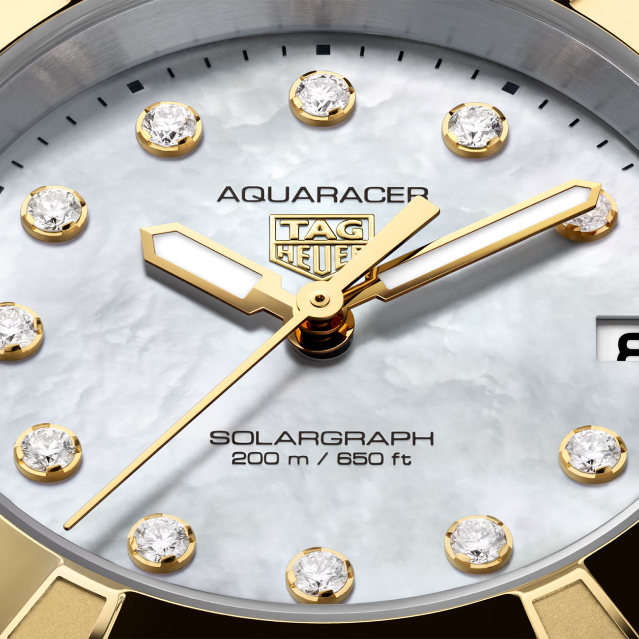 TAG Heuer Aquaracer 34mm WBP1326.BB0004 Solargraph Watch TAG Heuer Aquaracer 34mm WBP1326.BB0004 women’s solar-powered luxury watch with blue diamond dial