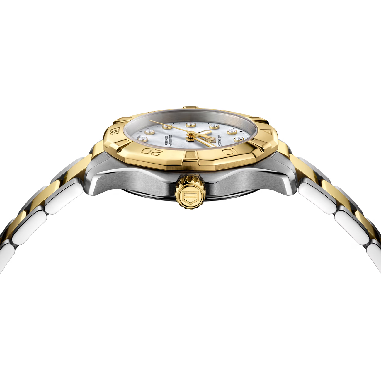 TAG Heuer Aquaracer 34mm WBP1326.BB0004 Solargraph Watch TAG Heuer Aquaracer 34mm WBP1326.BB0004 women’s solar-powered luxury watch with blue diamond dial