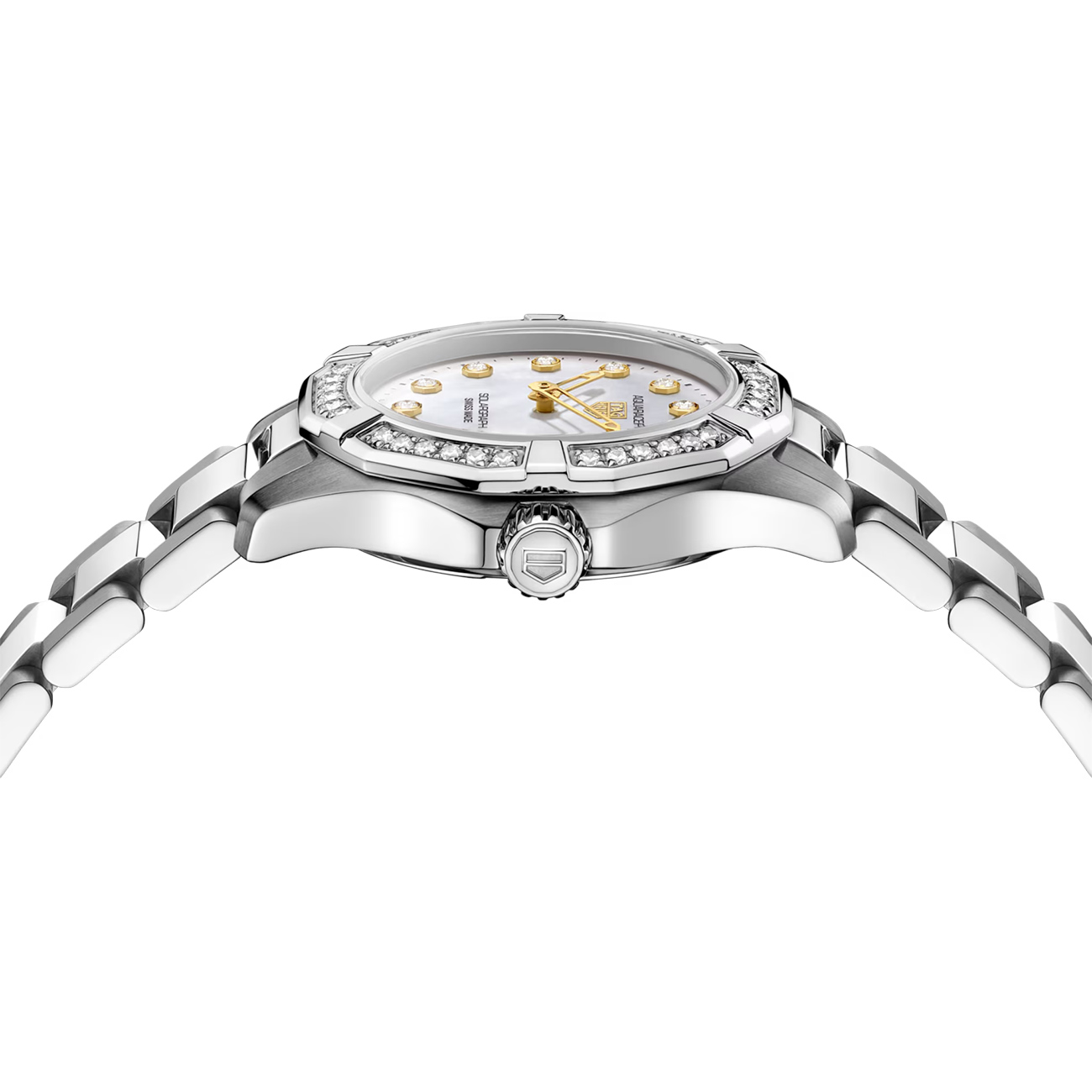 TAG Heuer Aquaracer Professional 100 Solargraph WBP141J.BA0049 TAG Heuer Aquaracer Professional 100 Solargraph 28mm ladies watch WBP141J.BA0049 with diamond bezel