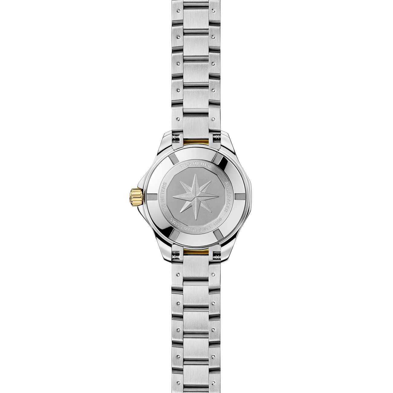 TAG Heuer Aquaracer Professional 100 Solargraph WBP1423.BB0006 TAG Heuer Aquaracer Professional 100 Solargraph WBP1423.BB0006 28mm white mother of pearl dial watch - back
