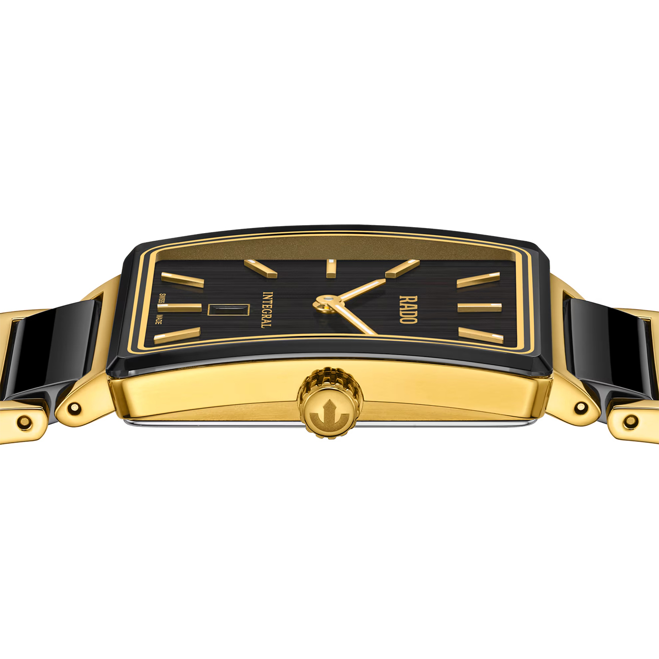 Rado Integral 40-Year Anniversary Edition R20258162 Watch Rado Integral 40-Year Anniversary Edition R20258162 Swiss quartz watch with black dial, gold PVD case and ceramic bracelet