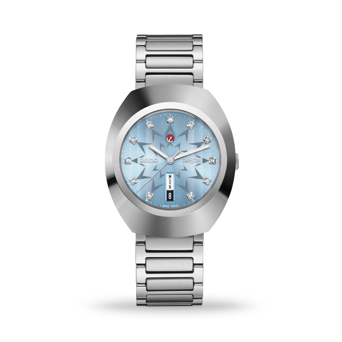 Rado DiaStar Original Automatic R12160223 Watch Rado DiaStar Original Automatic R12160223 men's Swiss watch with blue sunray dial and Ceramos bezel