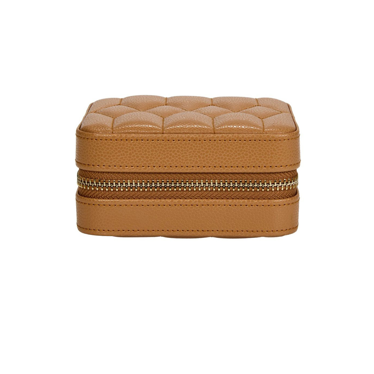 WOLF 1834 Lauren Zip Travel Case Caramel WOLF 1834 Lauren Zip Travel Case Caramel